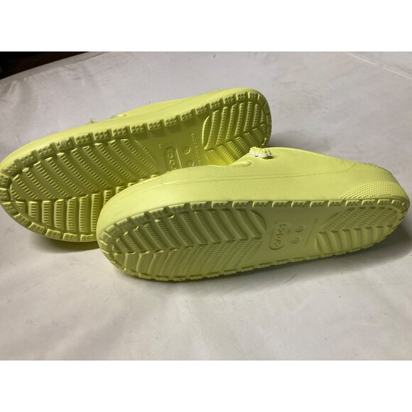Crocs Classic Cozzzy Sandal Yellow Men Size 13 Fuzzy Lined Slip-On New With Tag - Picture 4 of 6